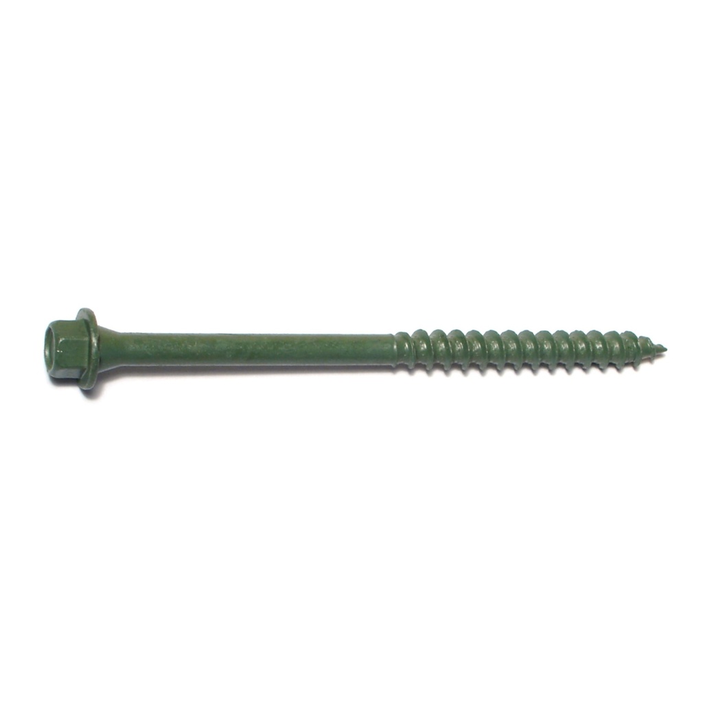 1/4 x 4 Hex Timber Green