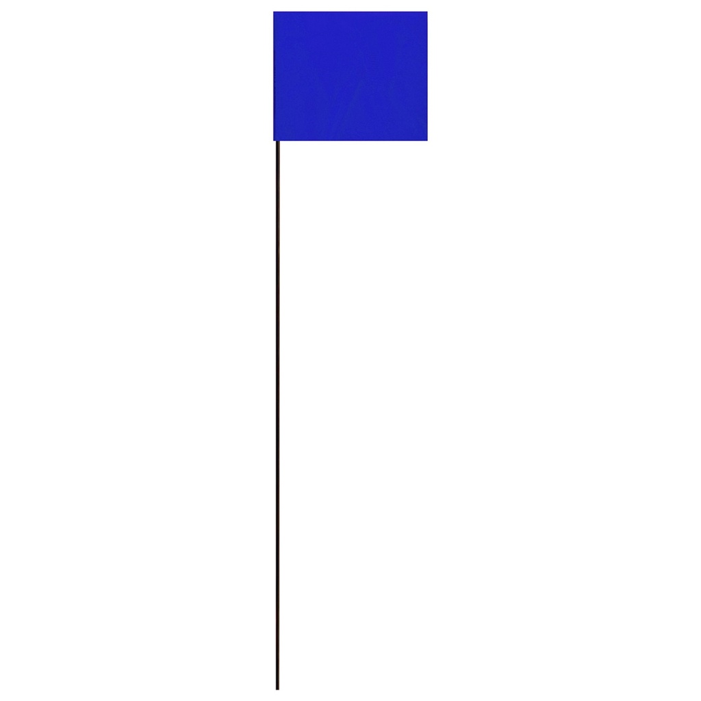 21IN BLUE STAKE FLAG