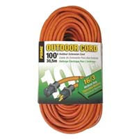 [EC501635] EC501635 100' 16/3 SJTW Orange Extension Cord