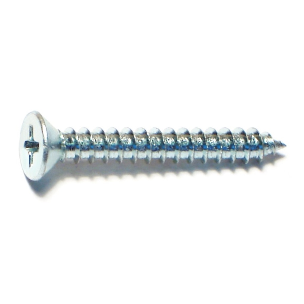 8 x 1-1/4 Ph Flat SMS Zinc