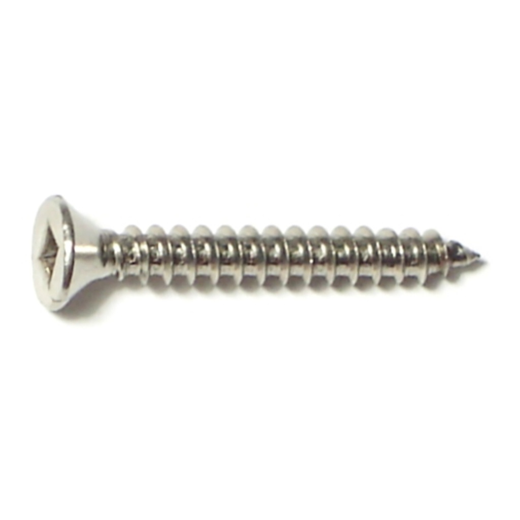 8 x 1-1/4 Sq Drv Fl SMS SS