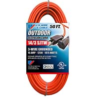 EC501735 100' 14/3 SJTW Orange Extension Cord