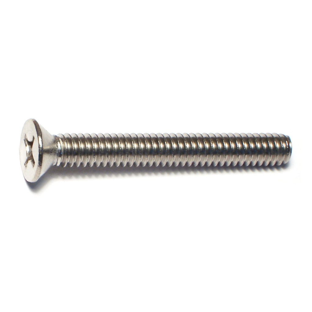 1/4-20 x 2 Ph Fl Mach Sc SS