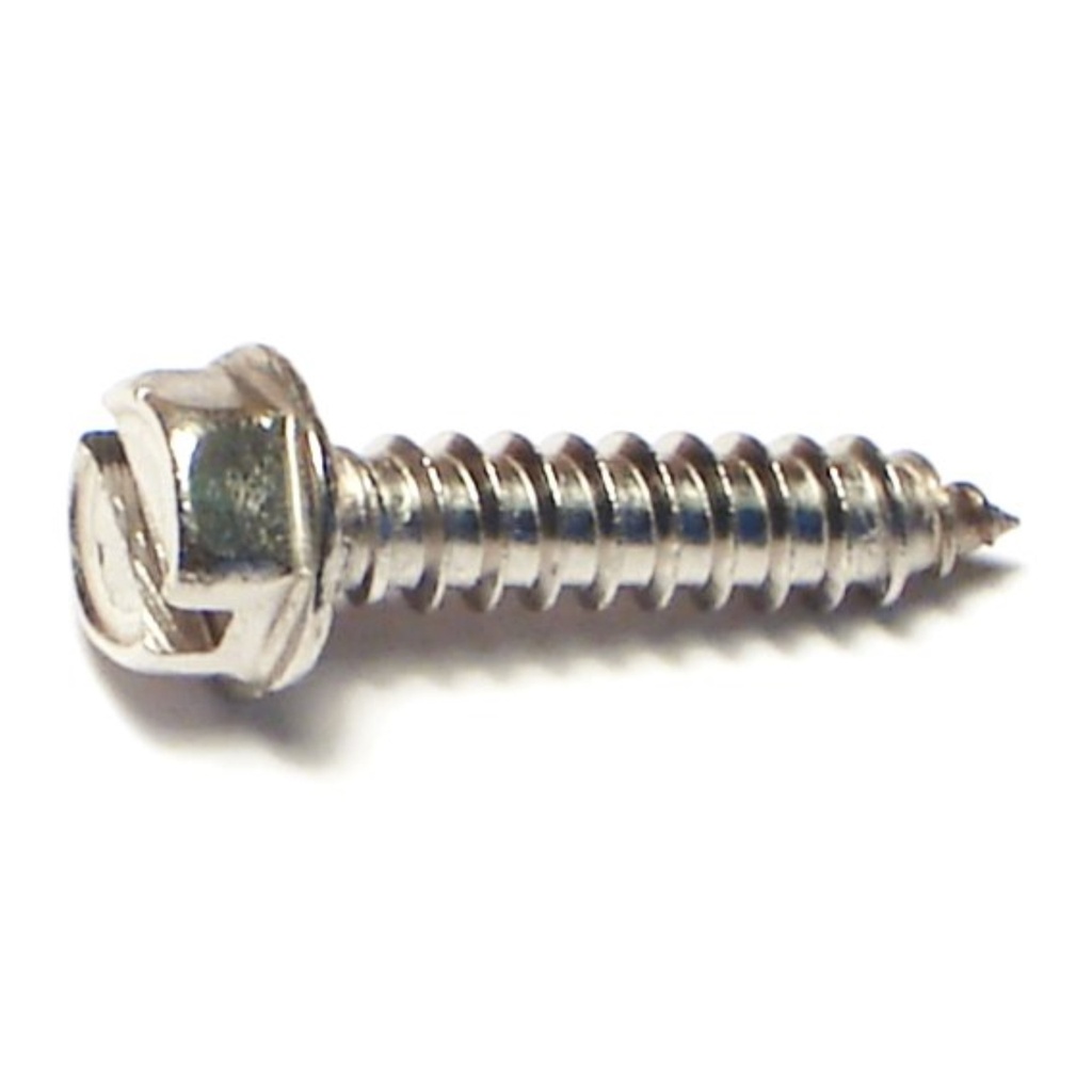 8 x 1/2 Sl Hex Wa SMS SS