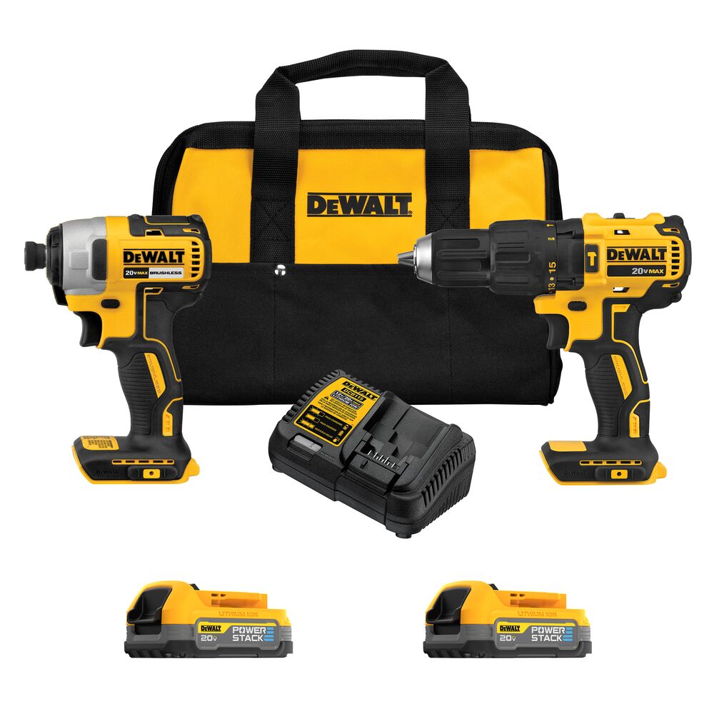 DEWALT 20V MAX POWERSTACK 2-Tool Combo