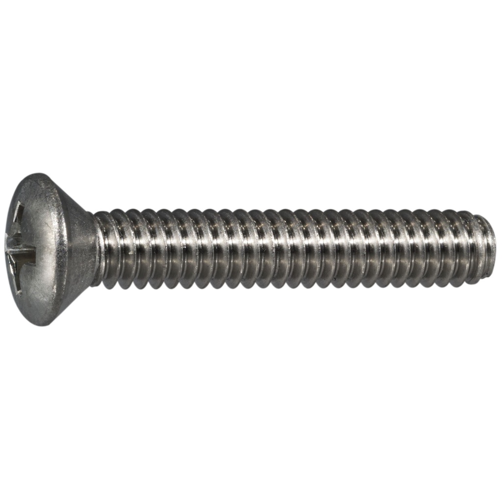 1/4-20 x 1-1/2 Ph Ov Mach Sc SS