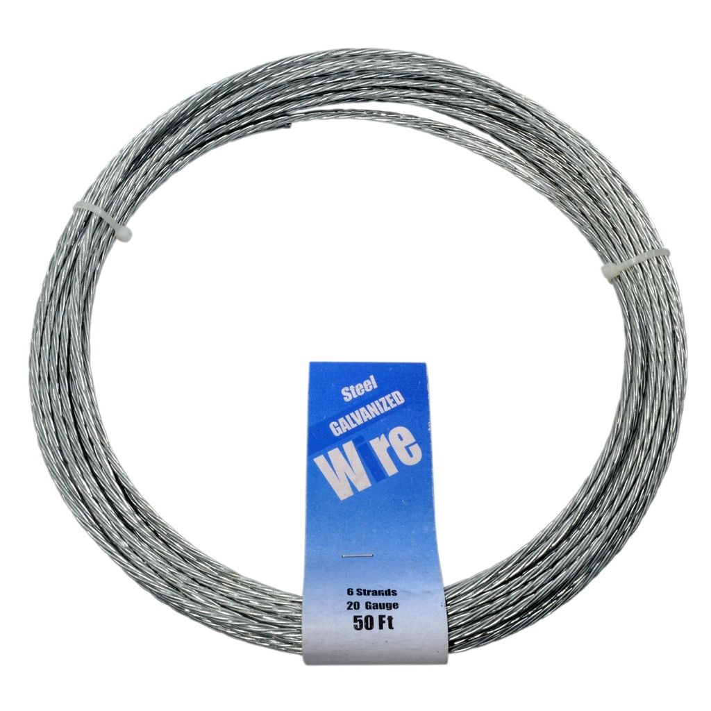 [MF11272] 6 Strand x 50' Galvanized Wire