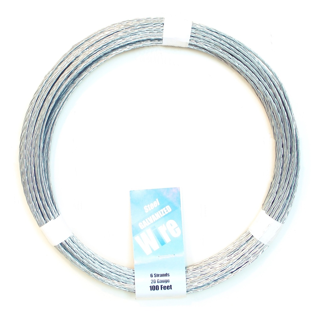 [MF11273] 6 Strand 100' Galvanized Wire