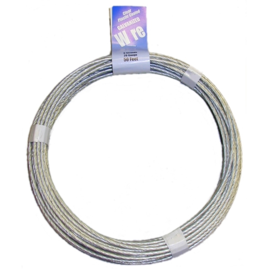 6 Strand x 50' Coated Glv Wire