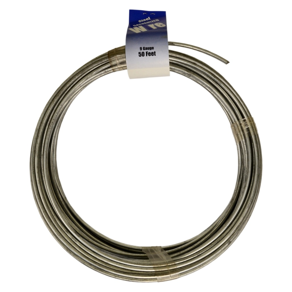9GA x 50' Galvanized Wire