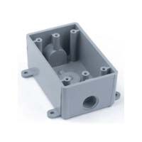 [10240224] Carlon E381DR Switch Box Rectangular PVC Gray