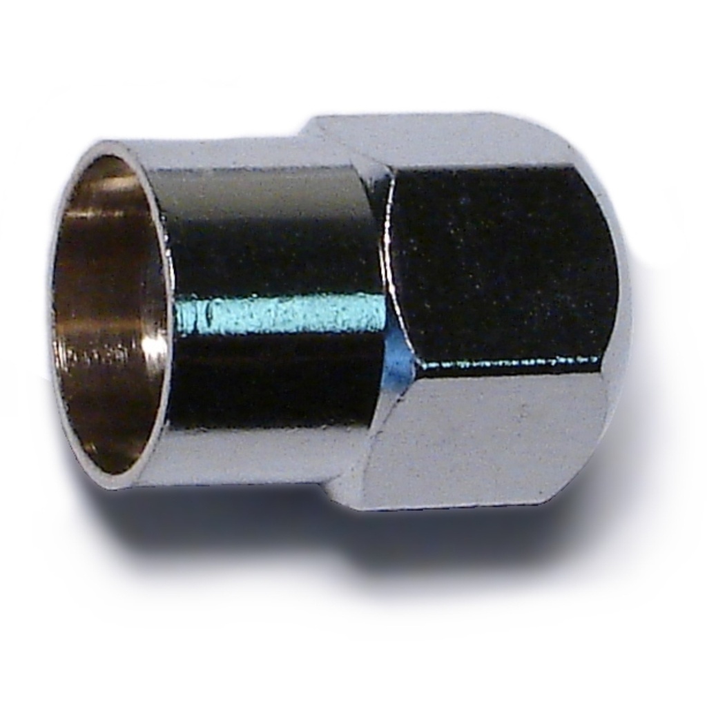 [MF12329] Silver HalfHex Valve Caps Al