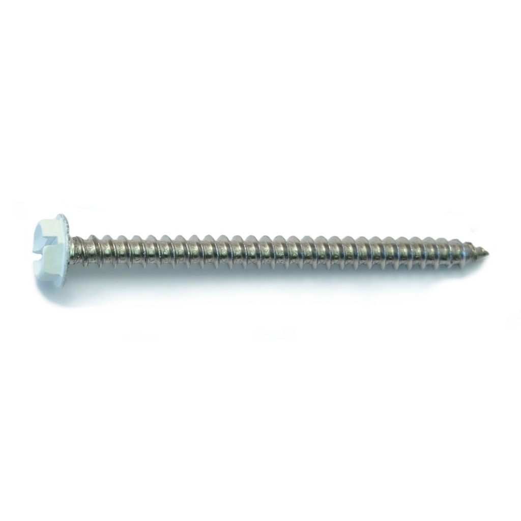 10 x 2-1/2 Hex Wa SMS Wh SS