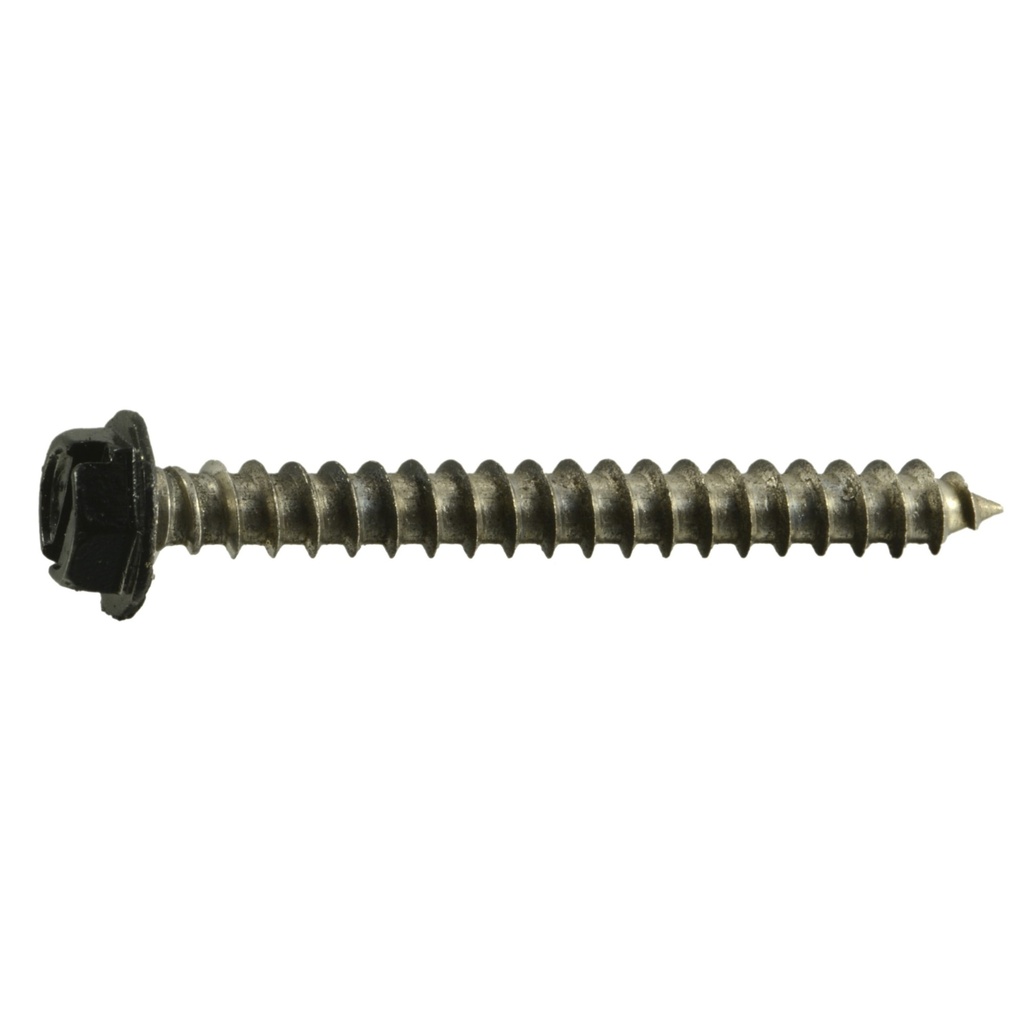 8 x 1-1/2 Hex Wa SMS Bk SS
