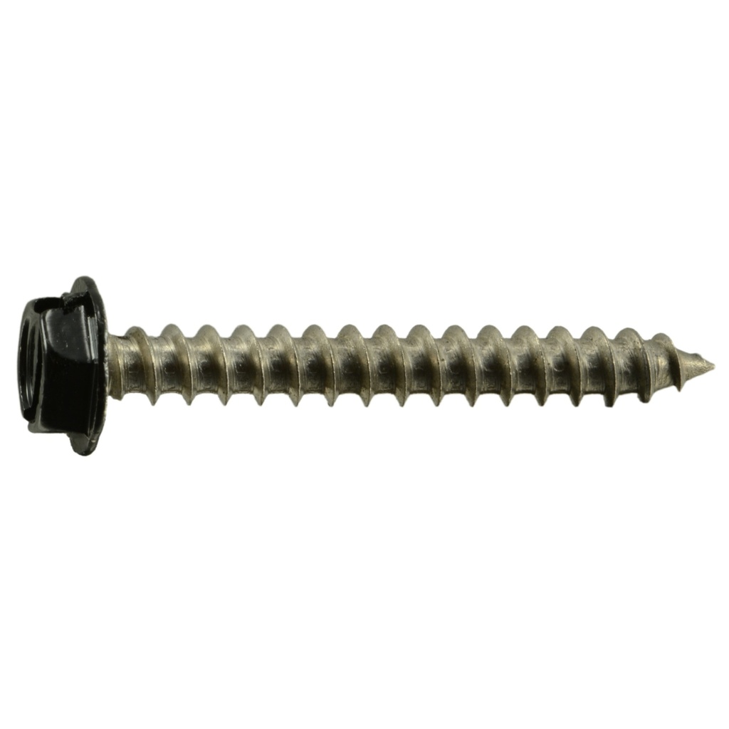 10 x 1-1/2 Hex Wa SMS Bk SS