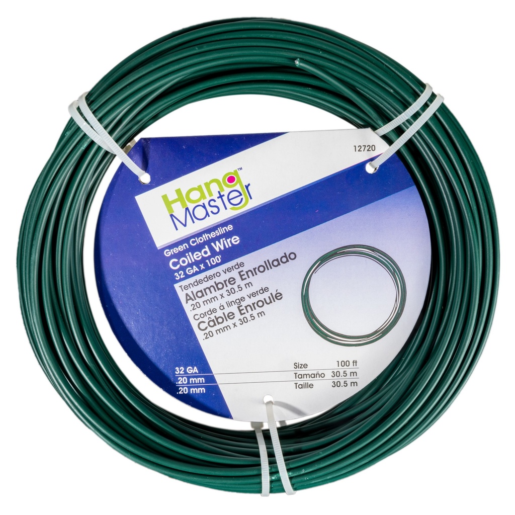 [MF12720] 100' Solid Grn Clothesline Wire