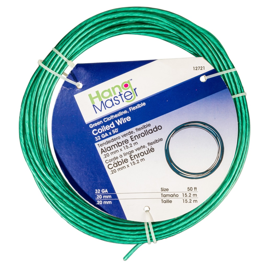 [MF12721] 50' Strand Grn Clothesline Wire