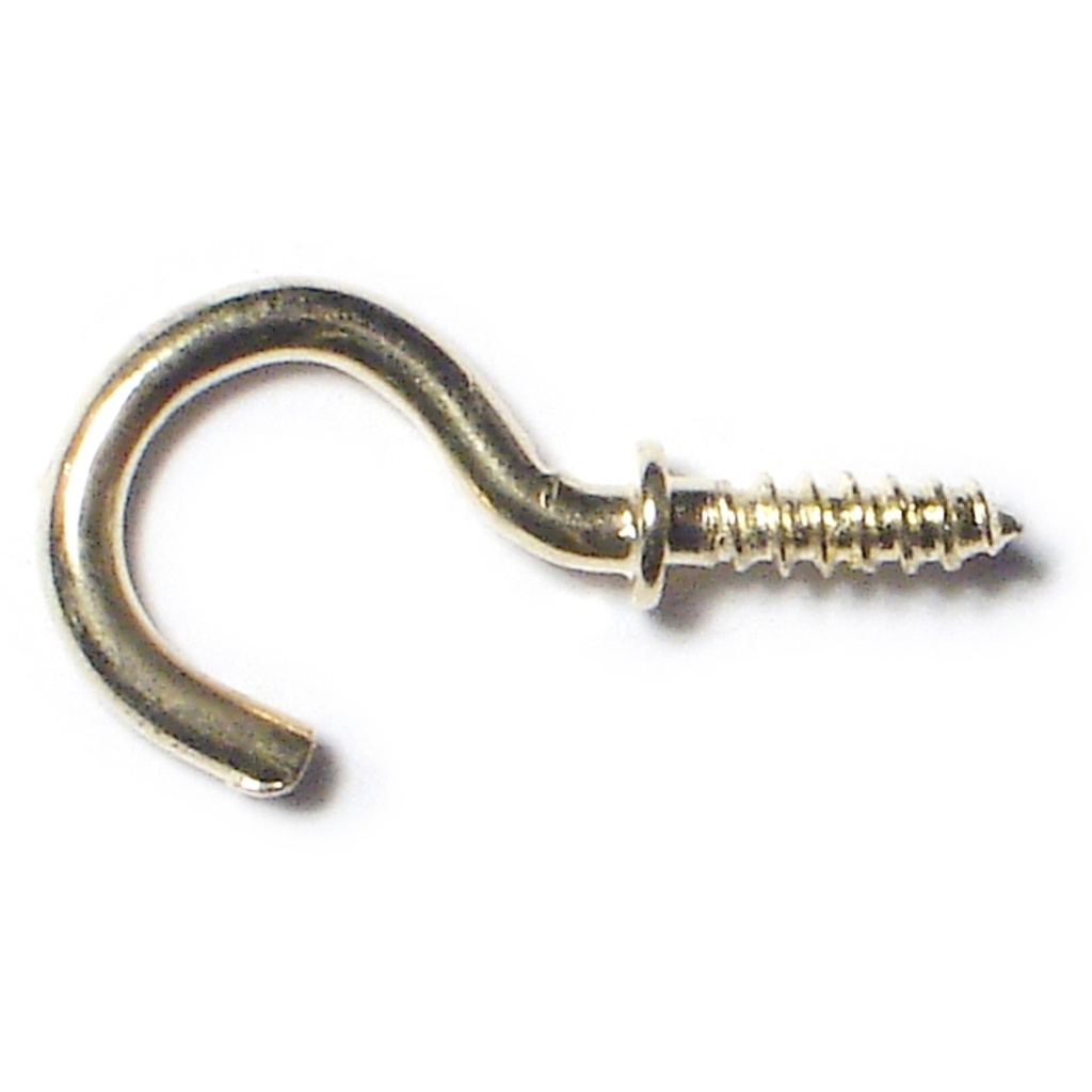 5/8 Cup Hooks Br Pl