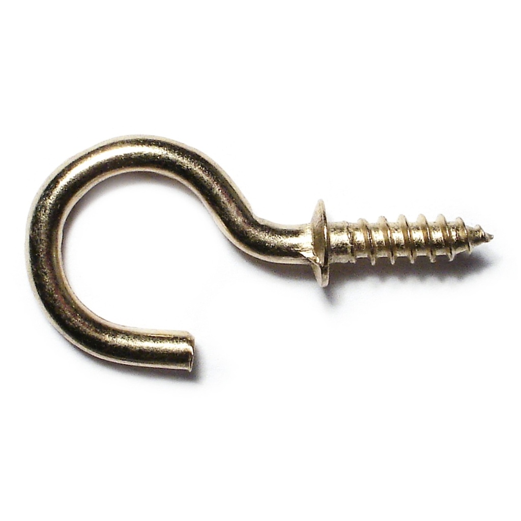 [MF12810] 3/4 Cup Hooks Br Pl