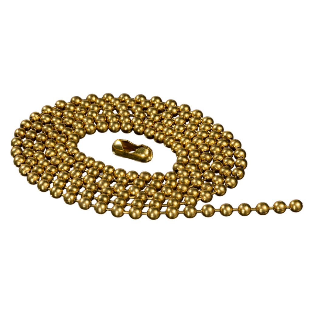 [MF12834] #10 x 4' Ball Chain Brass