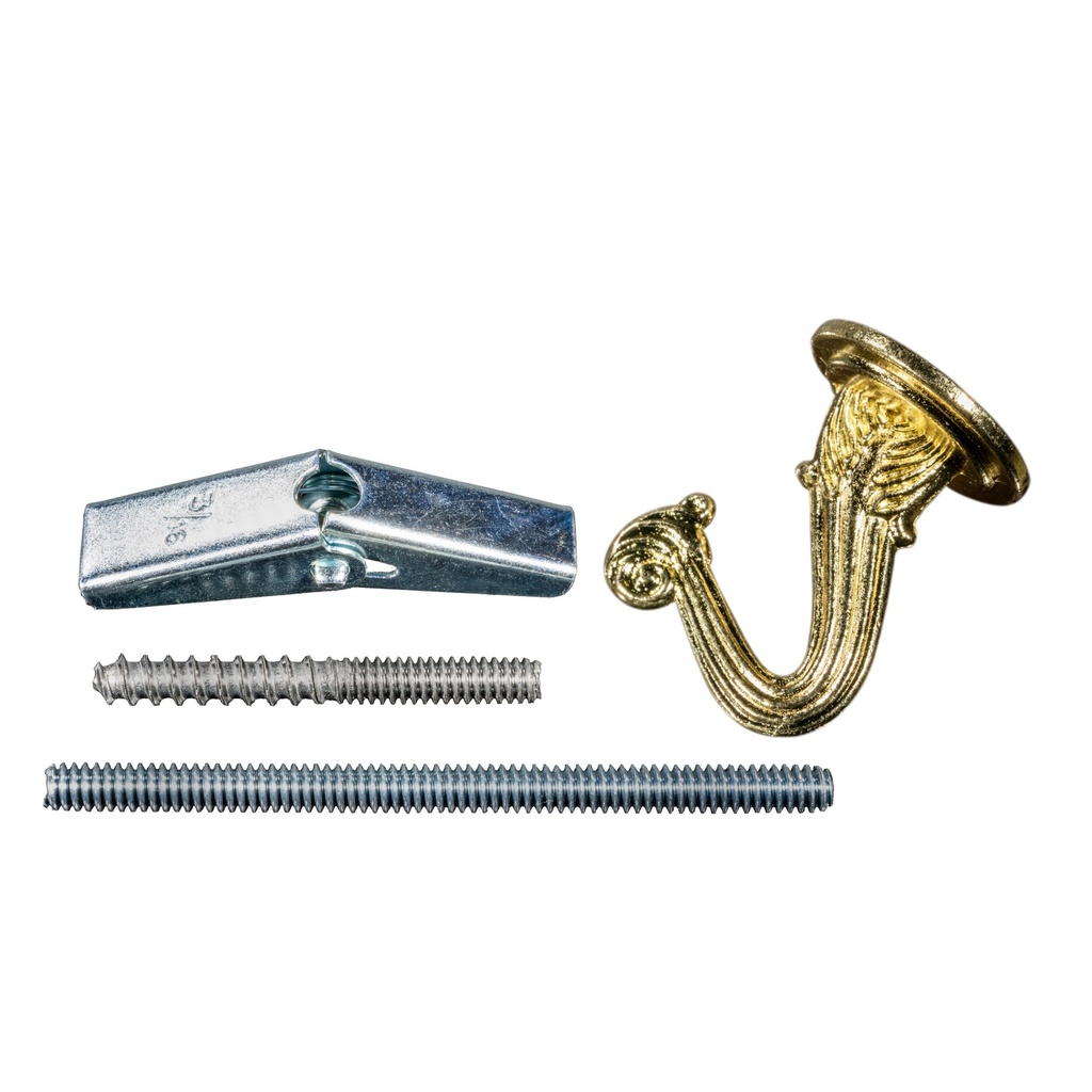 Bright Brass Swag Hook Kit