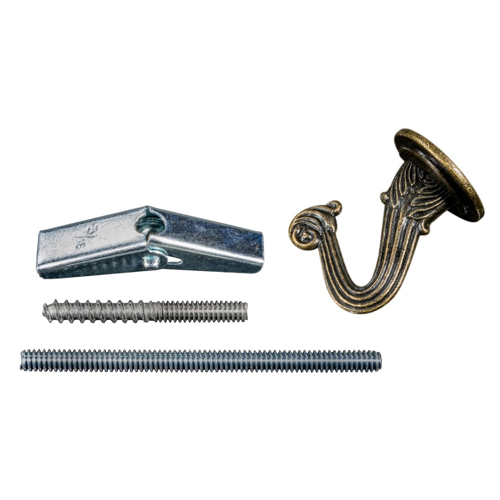 [MF12837] Antique Brass Swag Hook Kit
