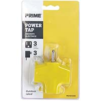 PBAD0200 3 Outlet 90 Yellow Adapter