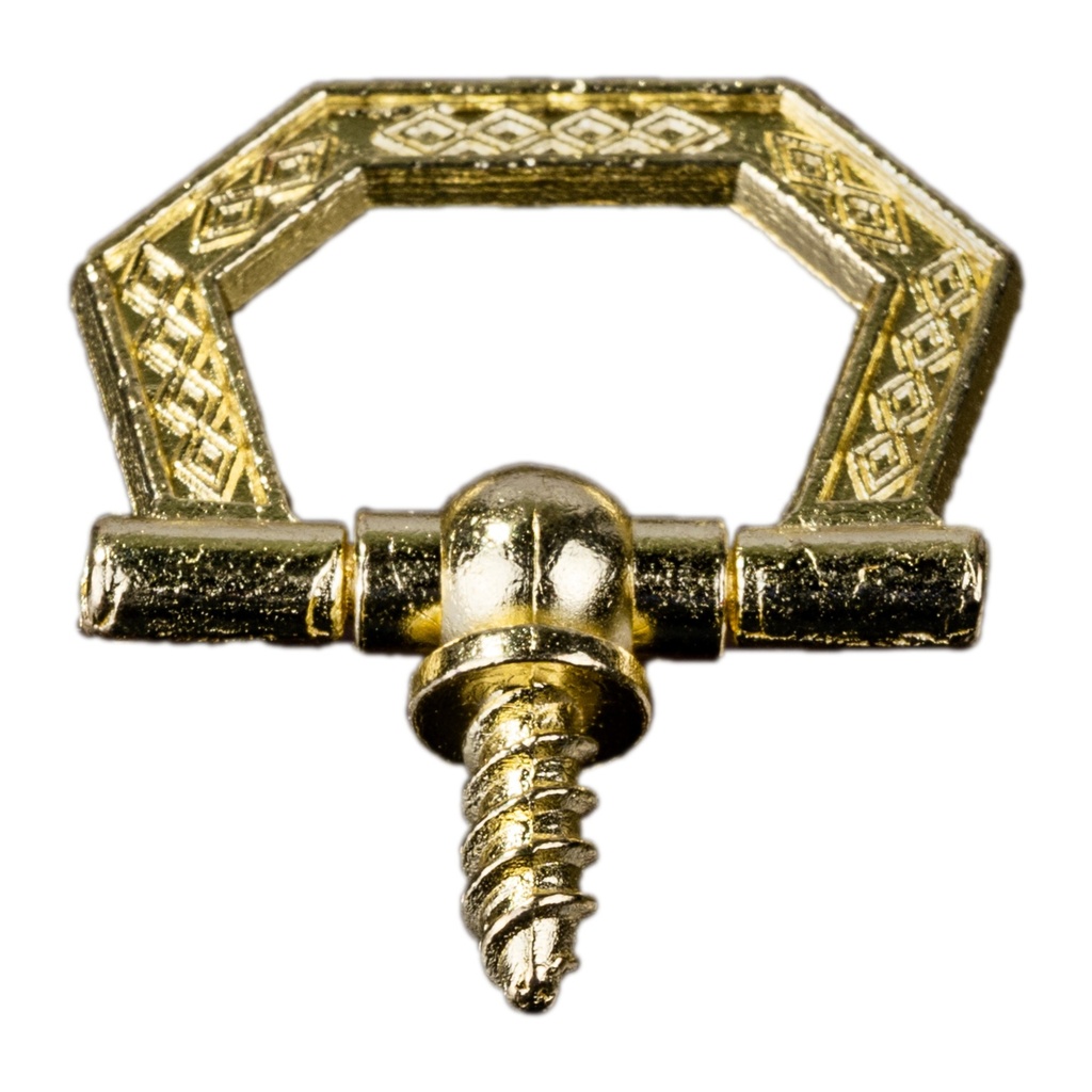 Hexagon Decor Ring Brass