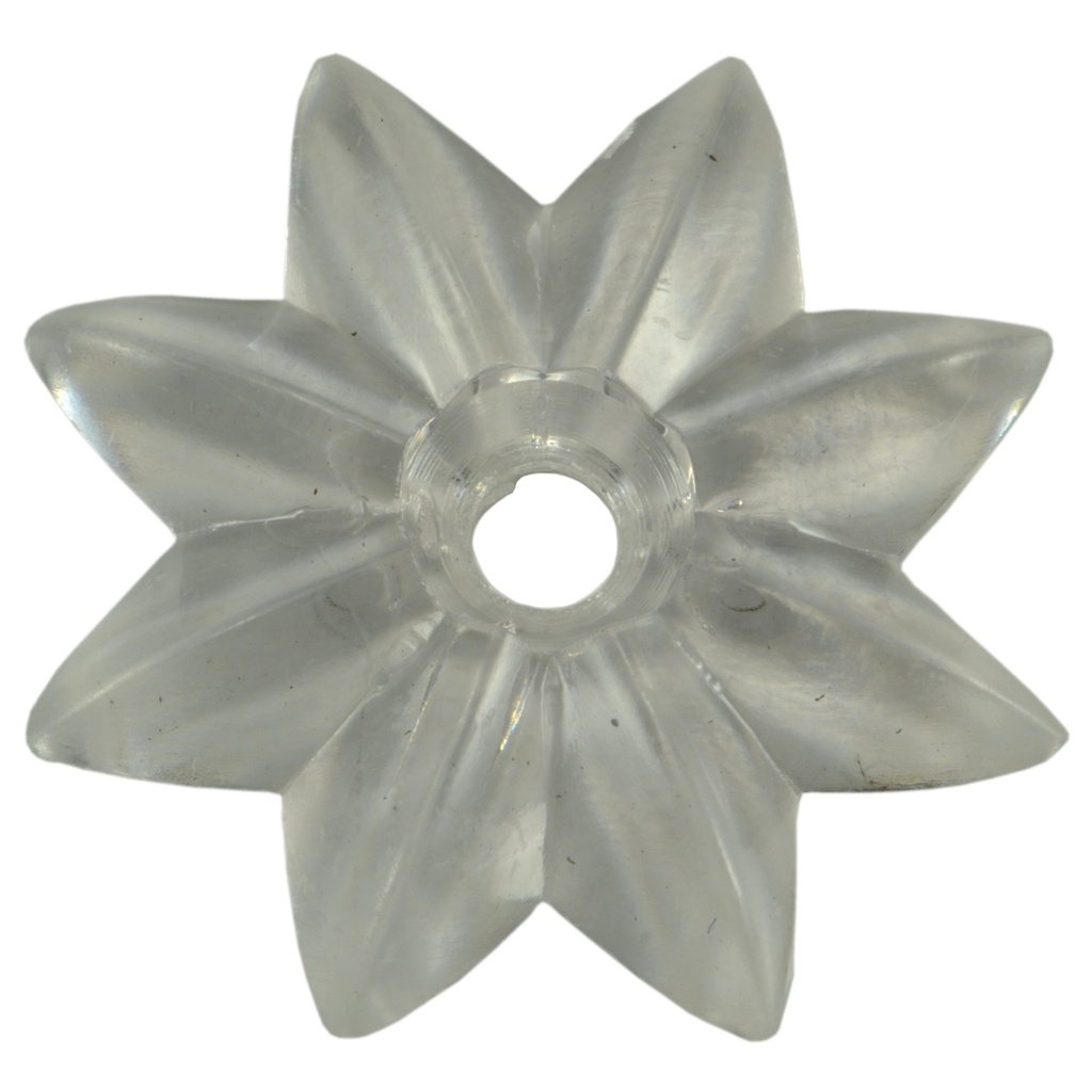1-1/2" Clear Plastic Rosette