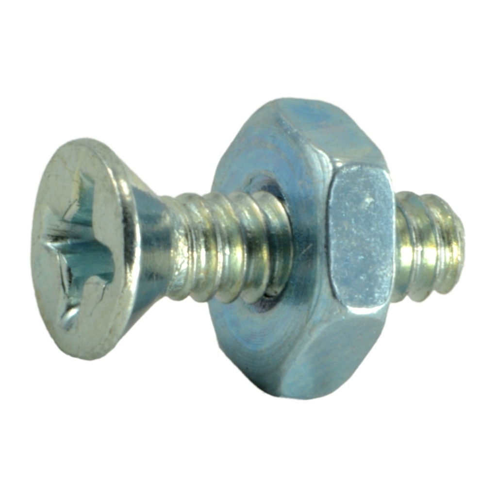 6-32 x 1/2 Ph Fl Mach w/nut