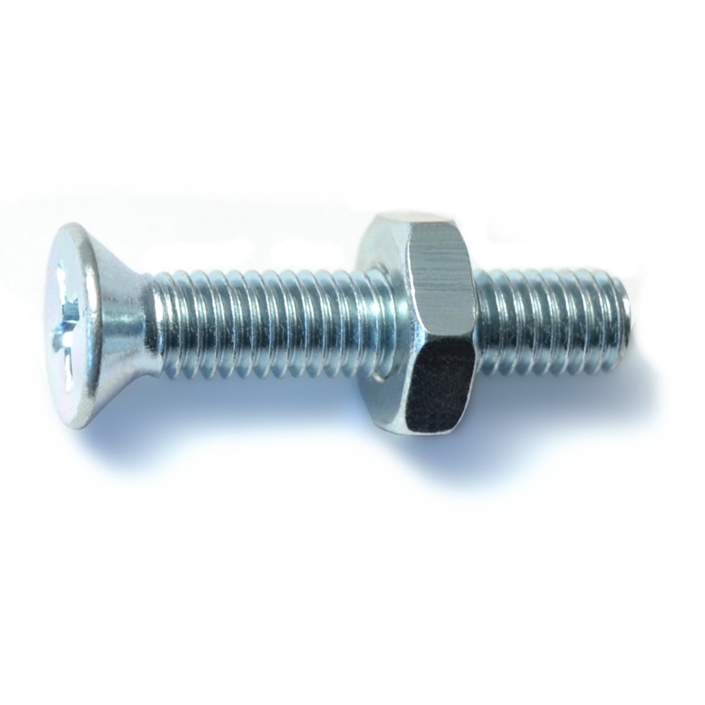 10-32 x 1 Ph Fl Mach w/nut