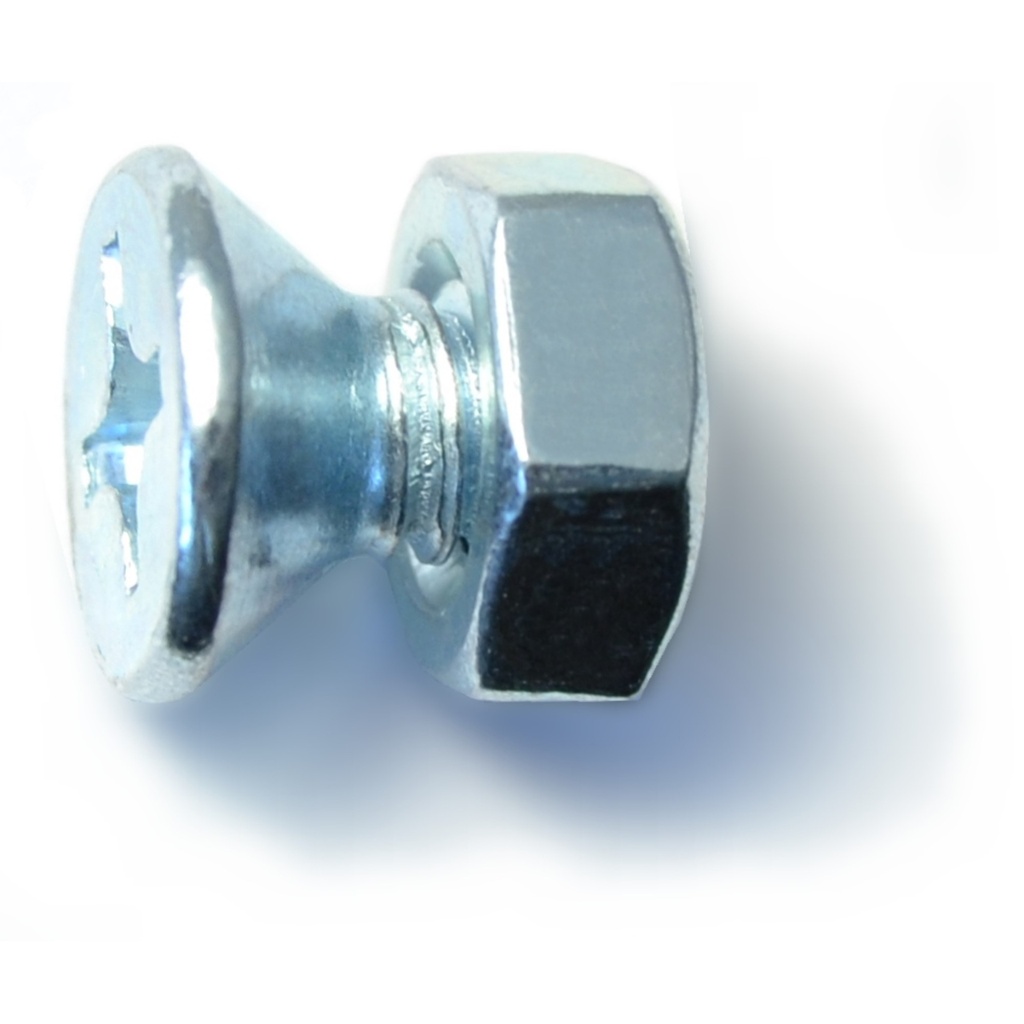 1/4-20 x 1/2 Ph Fl Mach w/nut