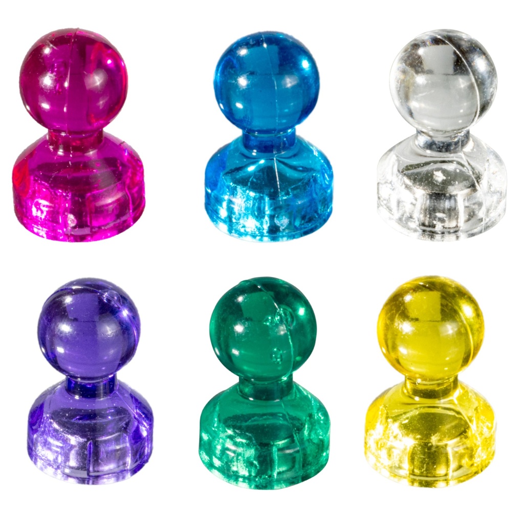 [MF24800] Asst Colors Push Pin Magnets