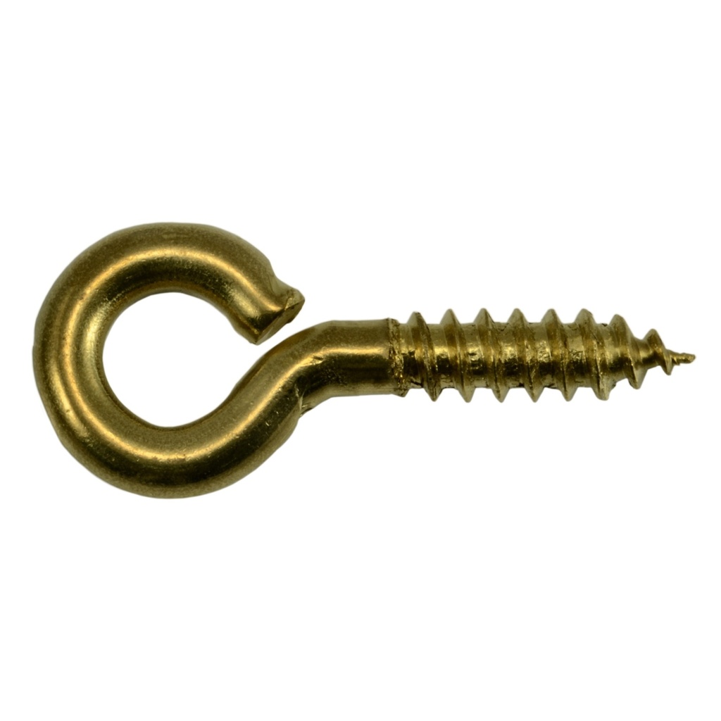 5/32 x 1-3/8 Screw Eyes Brass