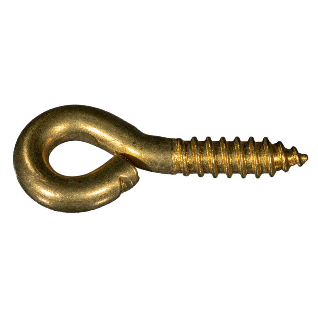 3/16 x 1-5/8 Screw Eyes Brass