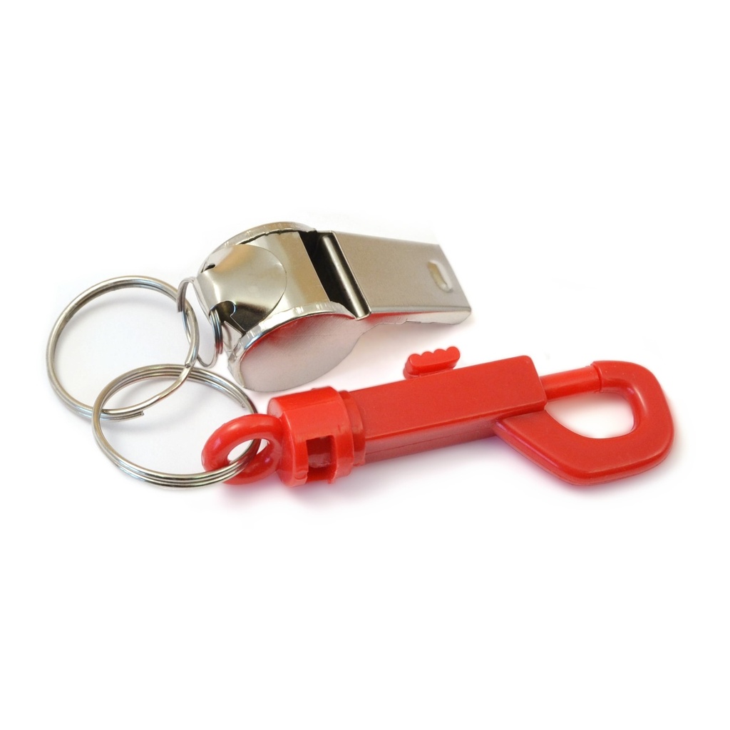 [MF308809] Asst Color Snap Clip Whistl