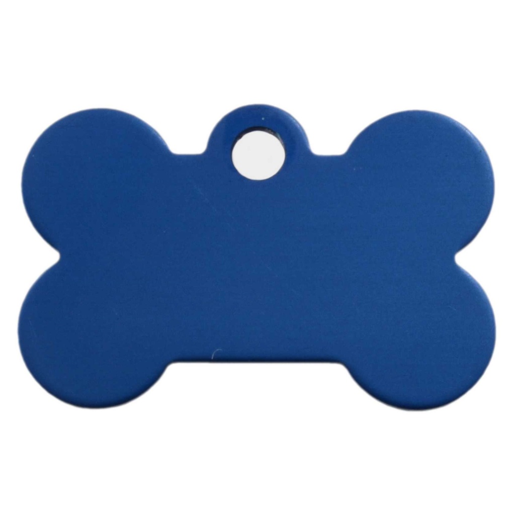 [MF308906] Small Bone Pet Tag Blue