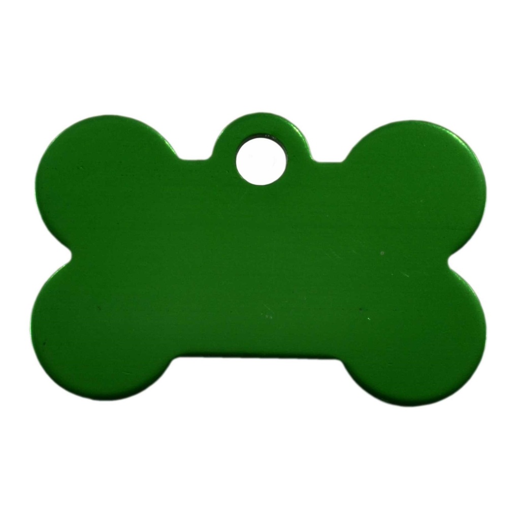 [MF308908] Small Bone Pet Tag Green