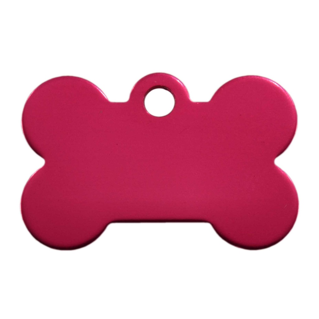 [MF308909] Small Bone Pet Tag Pink