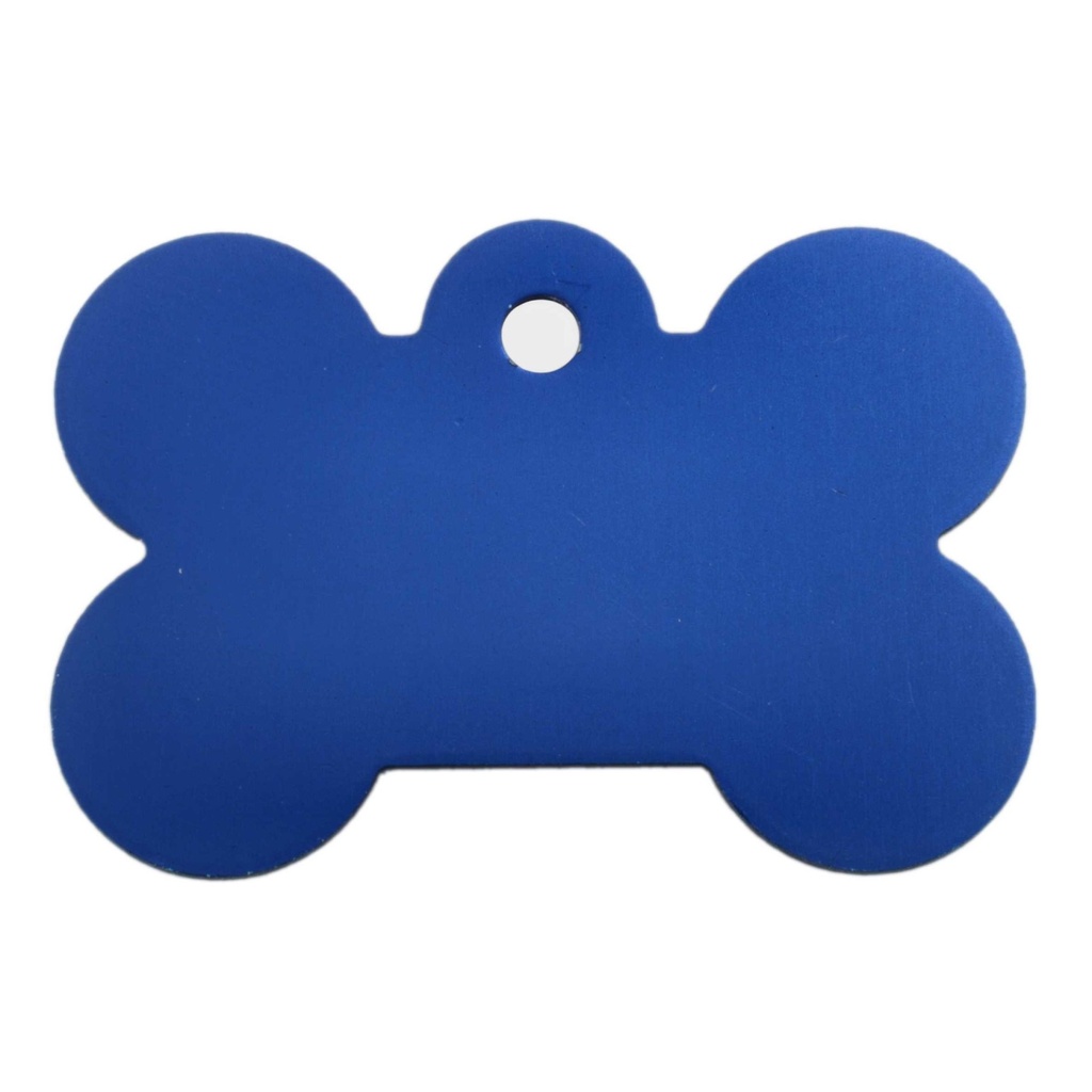 [MF308913] Large Bone Pet Tag Blue