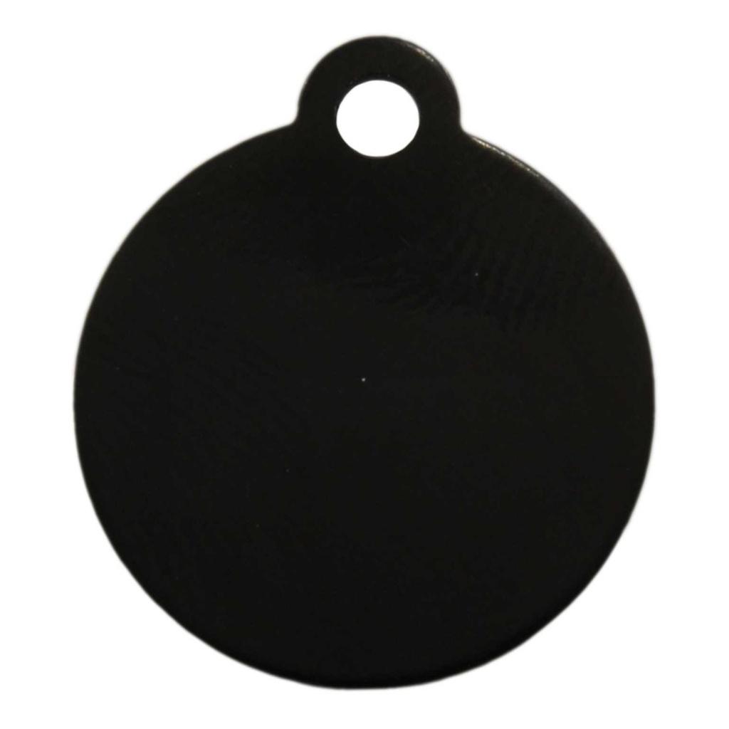[MF308920] Small Circle Pet Tag Black