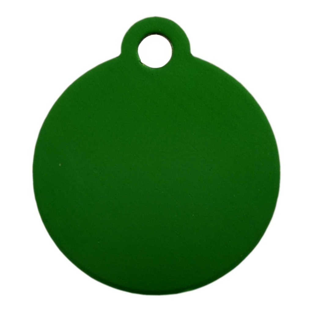 [MF308923] Small Circle Pet Tag Green