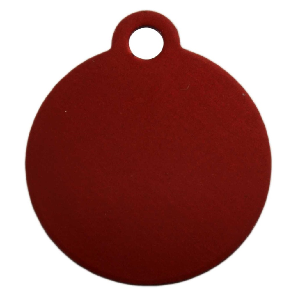 [MF308926] Small Circle Pet Tag Red