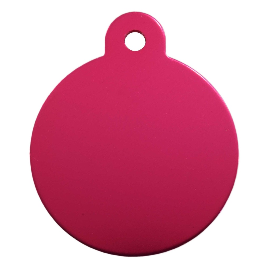 [MF308930] Large Circle Pet Tag Pink