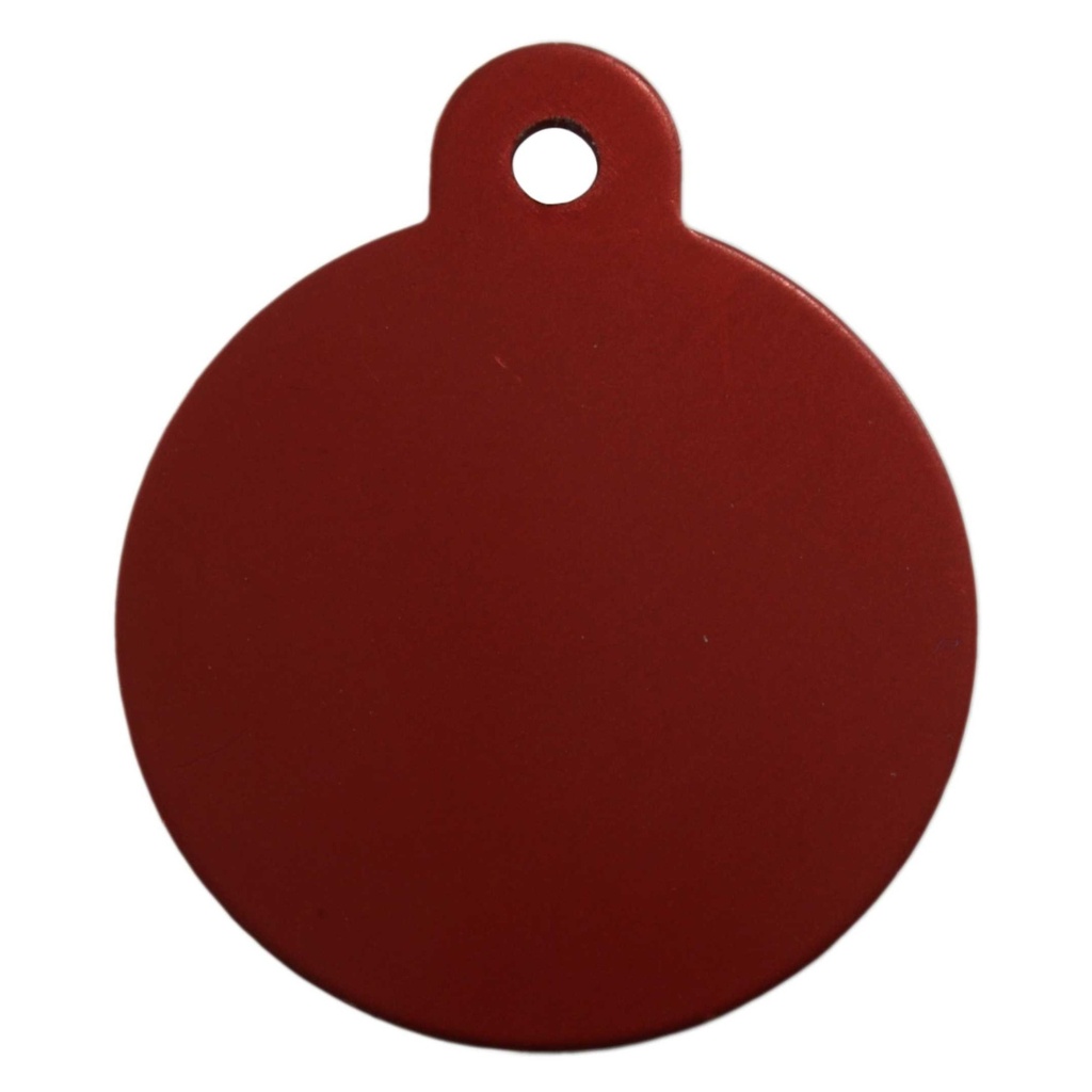 [MF308932] Large Circle Pet Tag Red