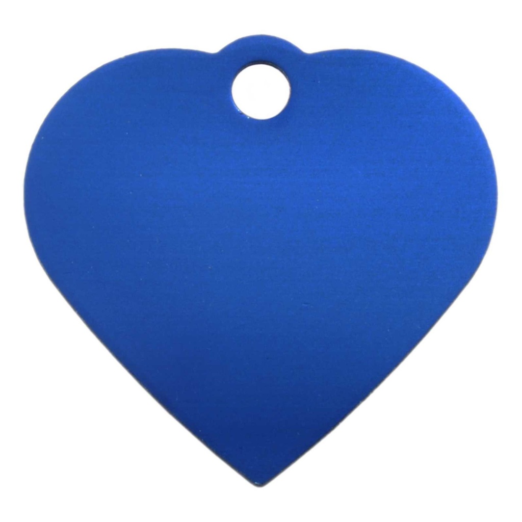 [MF308934] Small Heart Pet Tag Blue