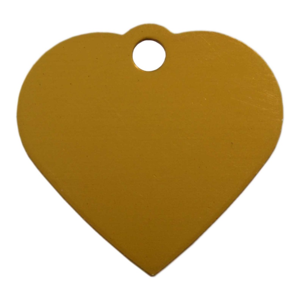 Small Heart Pet Tag Gold
