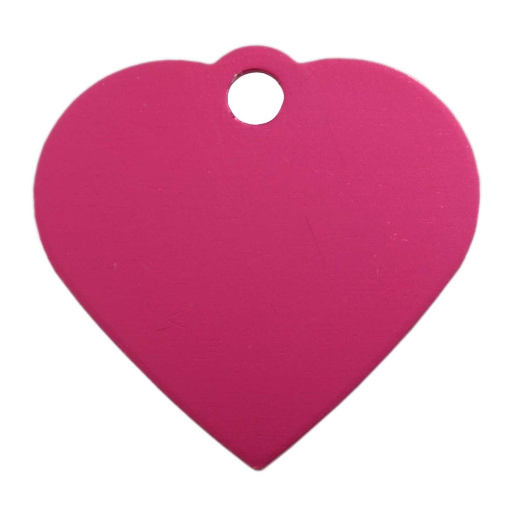 [MF308936] Small Heart Pet Tag Pink