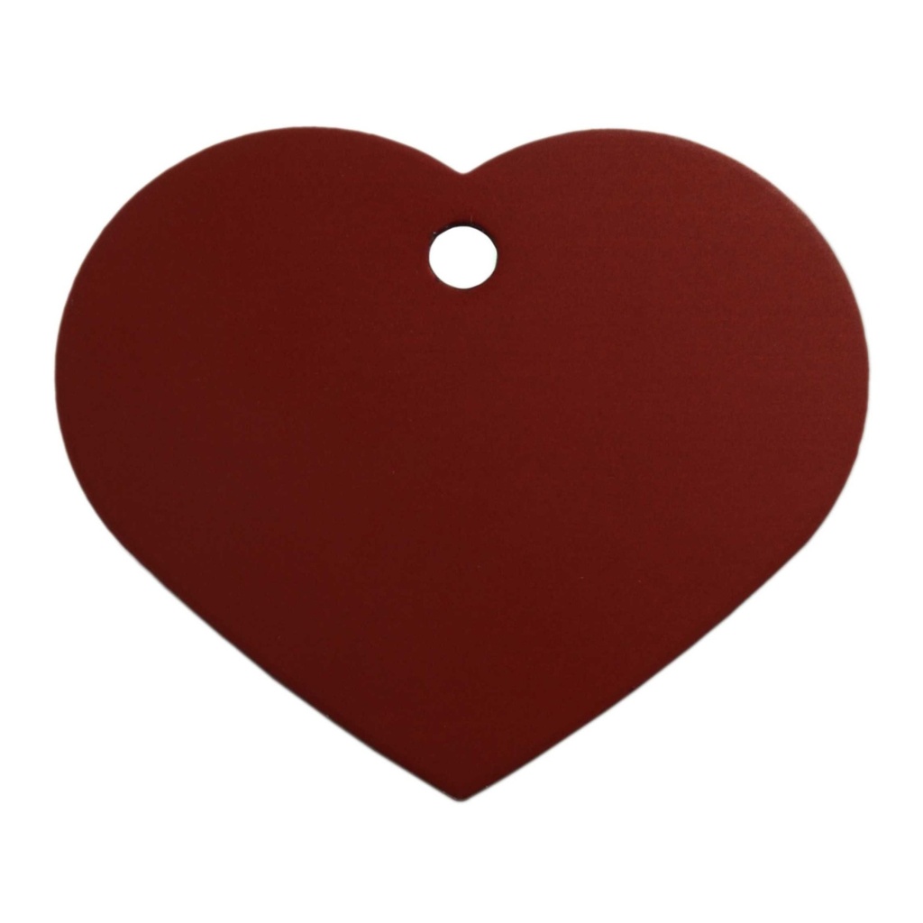 [MF308944] Large Heart Pet Tag Red