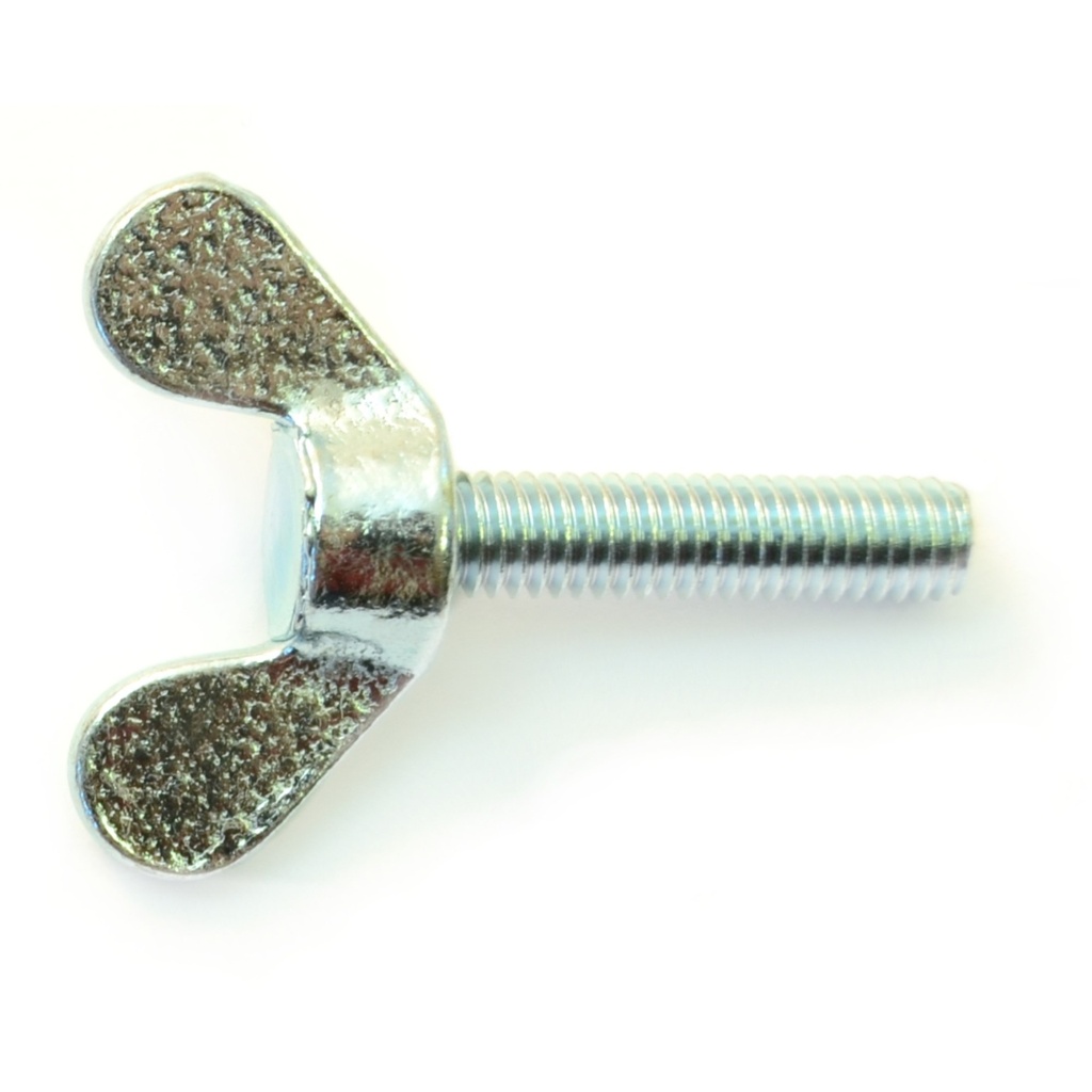 6mm-1.0 x 25mm Thumb Screw Zn